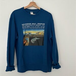 💙 Uniqlo / MoMA Salvador Dali Persistence of Time Melting Clock Sweatshirt